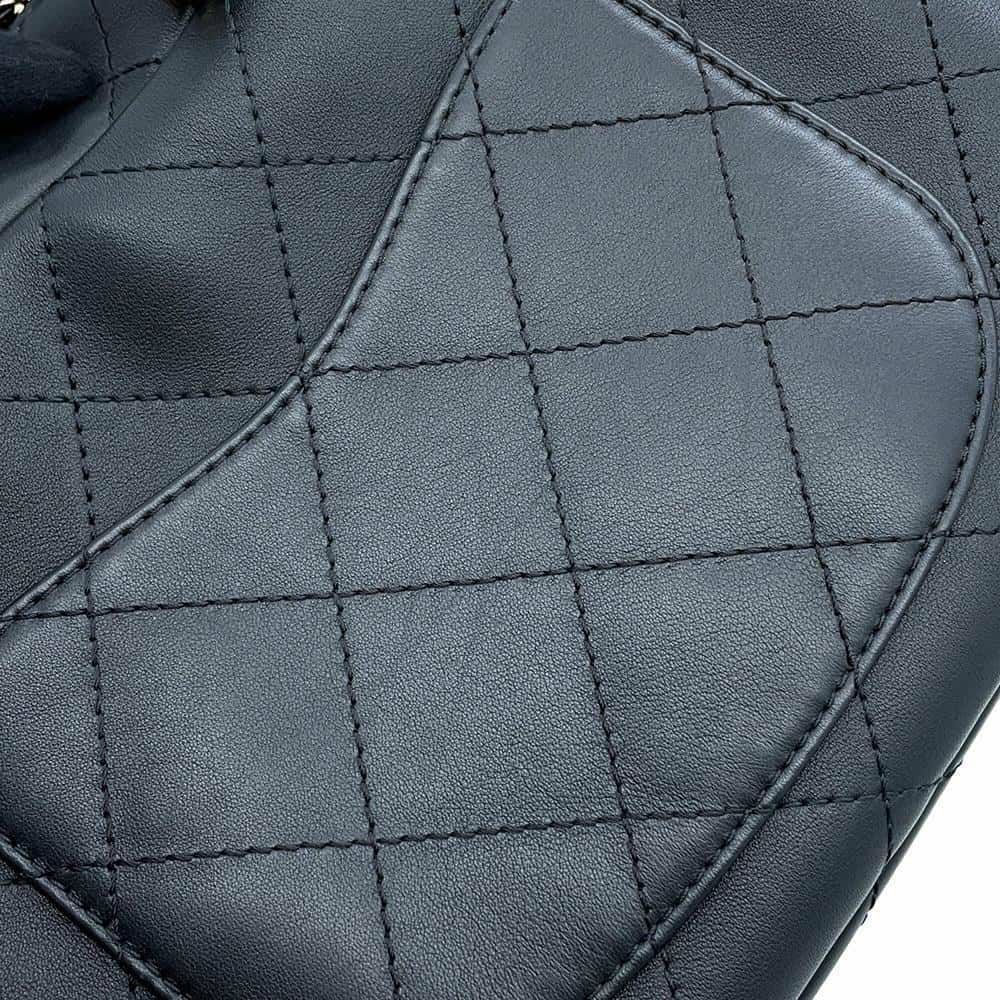 シャネル ハンドバッグ マトラッセ ココマーク ボーリングバッグ CHANEL 2WAYショルダーバッグ 黒