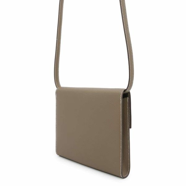 エルメス 財布 クリック16 エトゥープ/シルバー金具 エプソン D刻印 HERMES 財布