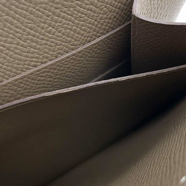 エルメス 財布 クリック16 エトゥープ/シルバー金具 エプソン D刻印 HERMES 財布