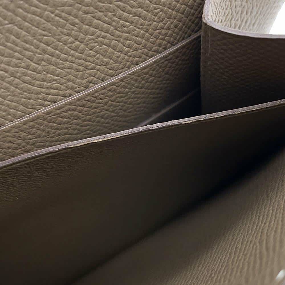 エルメス 財布 クリック16 エトゥープ/シルバー金具 エプソン D刻印 HERMES 財布