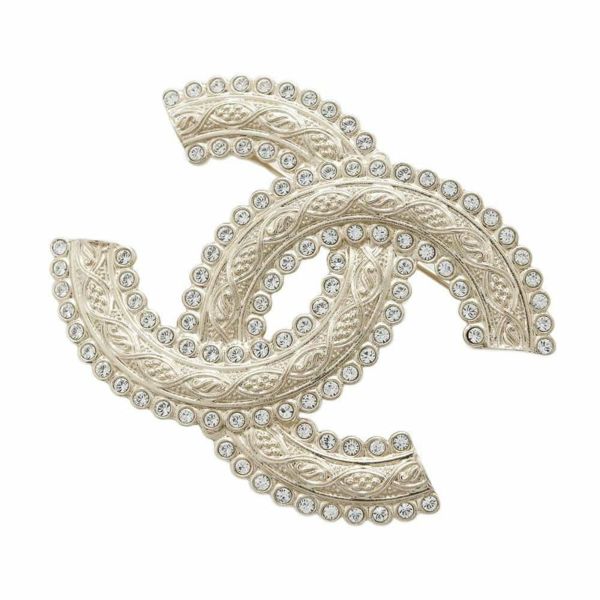 シャネル ブローチ ココマーク ラインストーン A22 K CHANEL アクセサリー