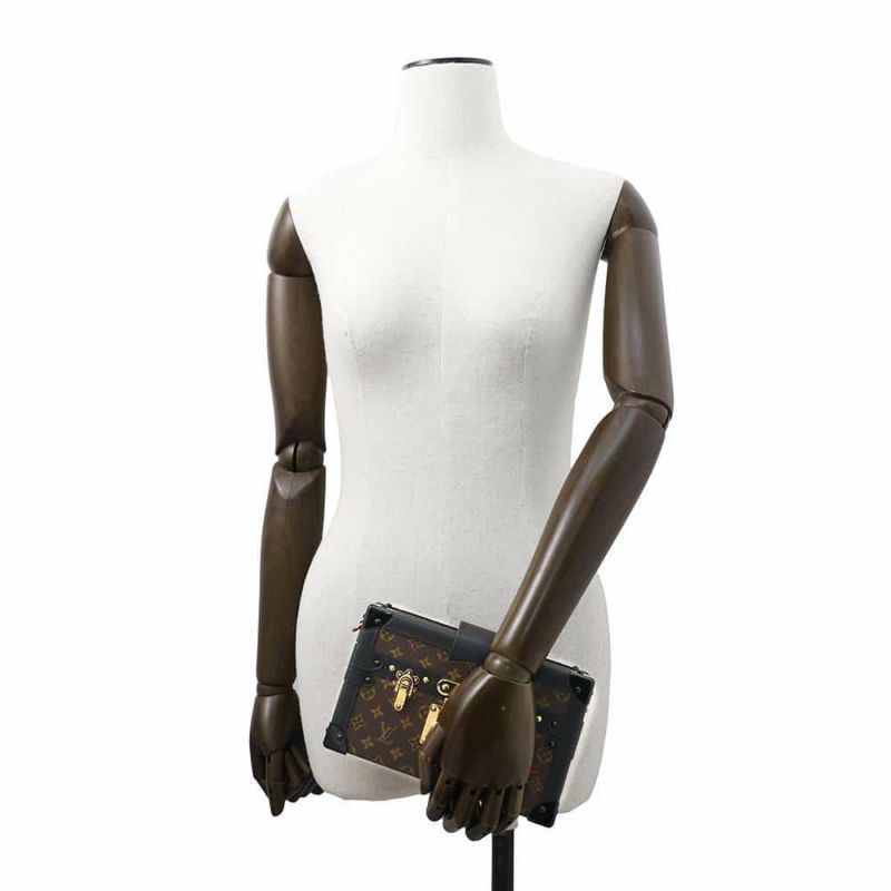 ルイヴィトン ショルダーバッグ モノグラム プティット マル M44199 2wayクラッチバッグ ブラック 黒