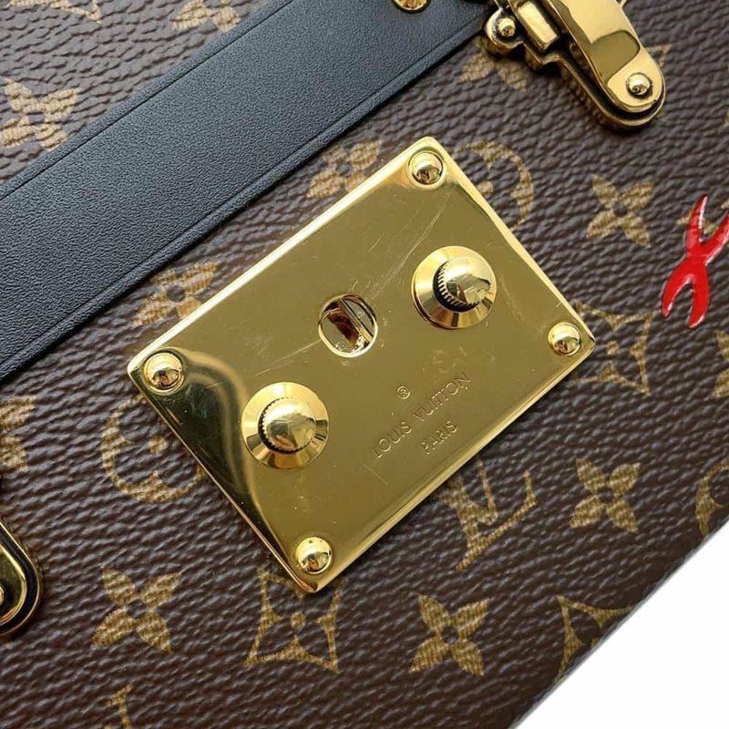 ルイヴィトン ショルダーバッグ モノグラム プティット マル M44199 2wayクラッチバッグ ブラック 黒