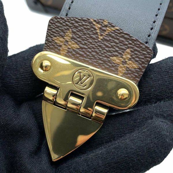 ルイヴィトン ショルダーバッグ モノグラム プティット マル M44199 2wayクラッチバッグ ブラック 黒