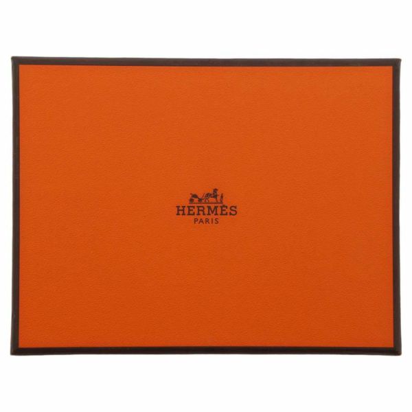 エルメス カードケース カルヴィ ブルーフランス シェブルミゾル U刻印 HERMES 名刺入れ