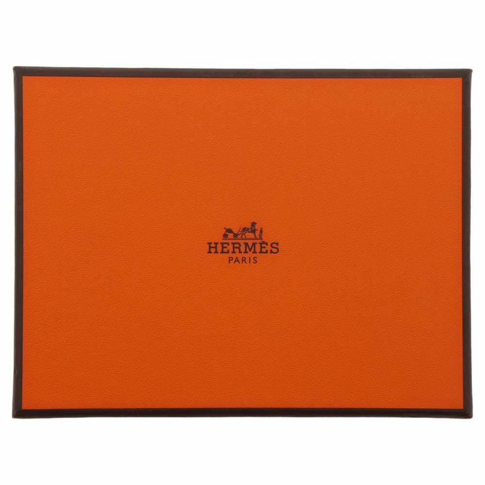 エルメス カードケース カルヴィ ブルーフランス シェブルミゾル U刻印 HERMES 名刺入れ