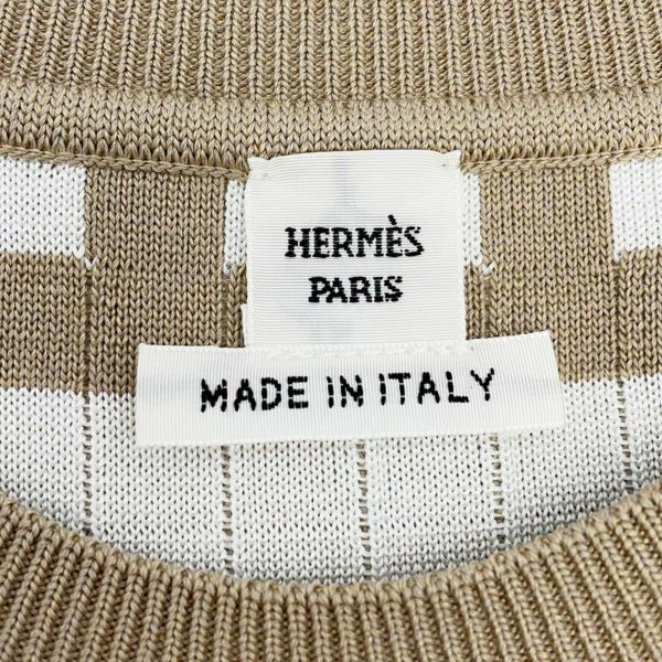 エルメス ワンピース ショートノースリーブドレス モザイクモチーフ シルク レディースサイズ36 HERMES