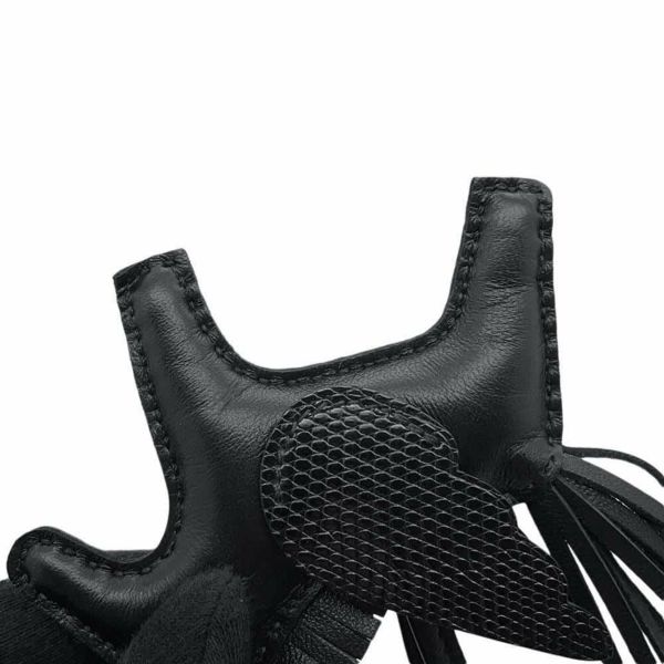 エルメス バッグチャーム ロデオPM ペガサス タッチ ブラック ラムスキン/リザード U刻印 HERMES 黒 ソーブラック