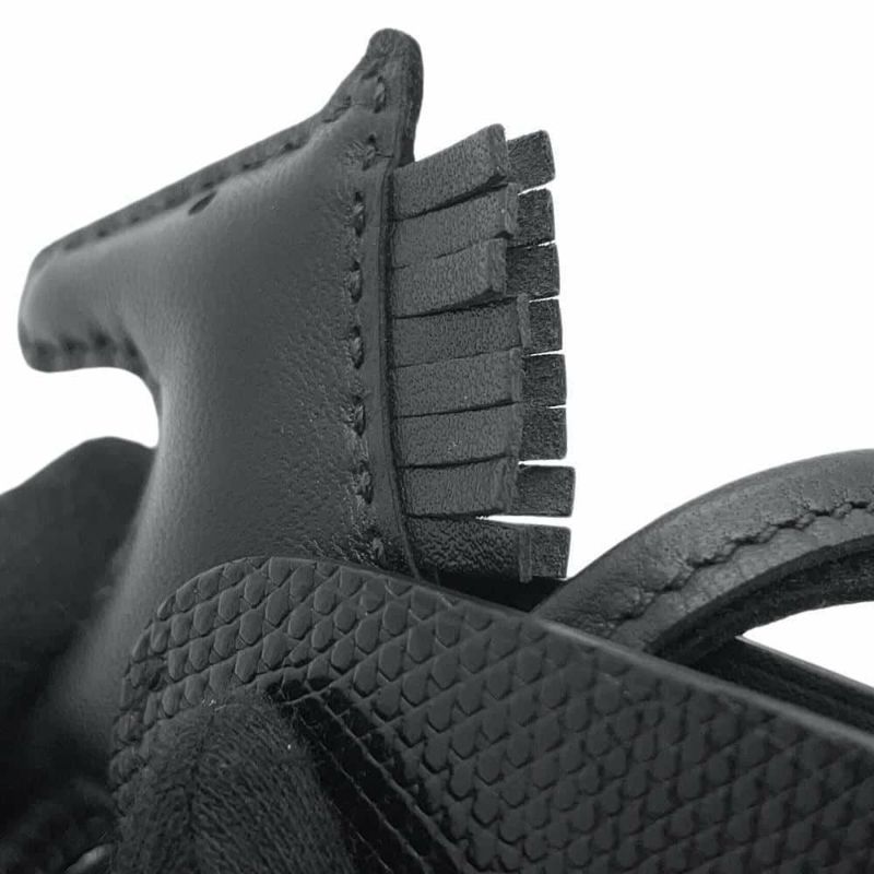 エルメス バッグチャーム ロデオPM ペガサス タッチ ブラック ラムスキン/リザード U刻印 HERMES 黒 ソーブラック