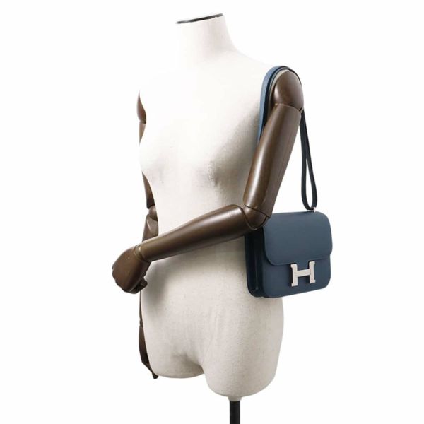エルメス ショルダーバッグ ミニ コンスタンス3 コルヴェール/シルバー金具 エプソン W刻印 HERMES