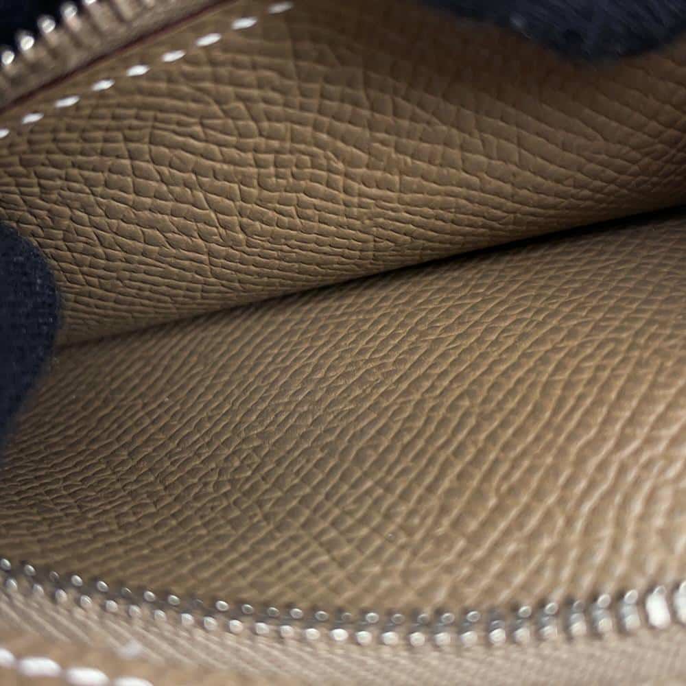 エルメス 三つ折り財布 ベアンコンビネ エトゥープ/シルバー金具 エプソン Z刻印 財布