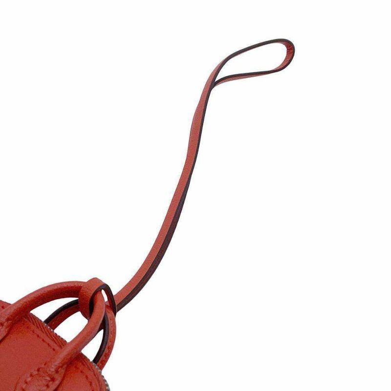 エルメス バッグチャーム ボリード・オン・ホイールズ カプシーヌ/ジョーヌシトロン/シルバー金具 シェブルミゾル B刻印 チャーム