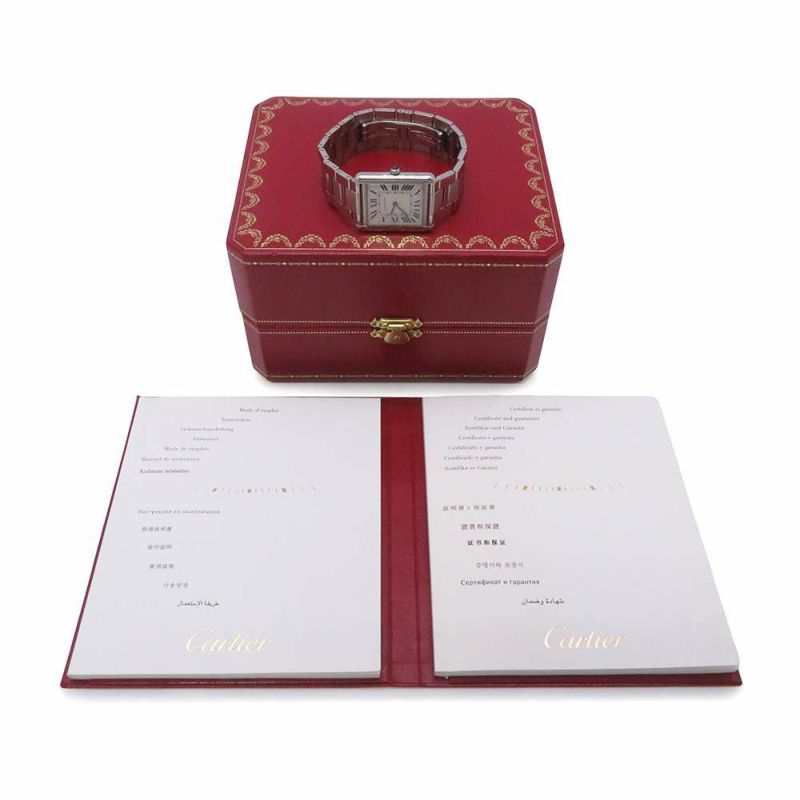 カルティエ タンク ソロ ウォッチ LM W5200014 Cartier 腕時計 ウォッチ クォーツ シルバー文字盤
