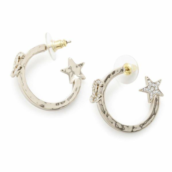 シャネル ピアス ココマーク スター フープ ラインストーン B23 B ABB493 CHANEL アクセサリー 星