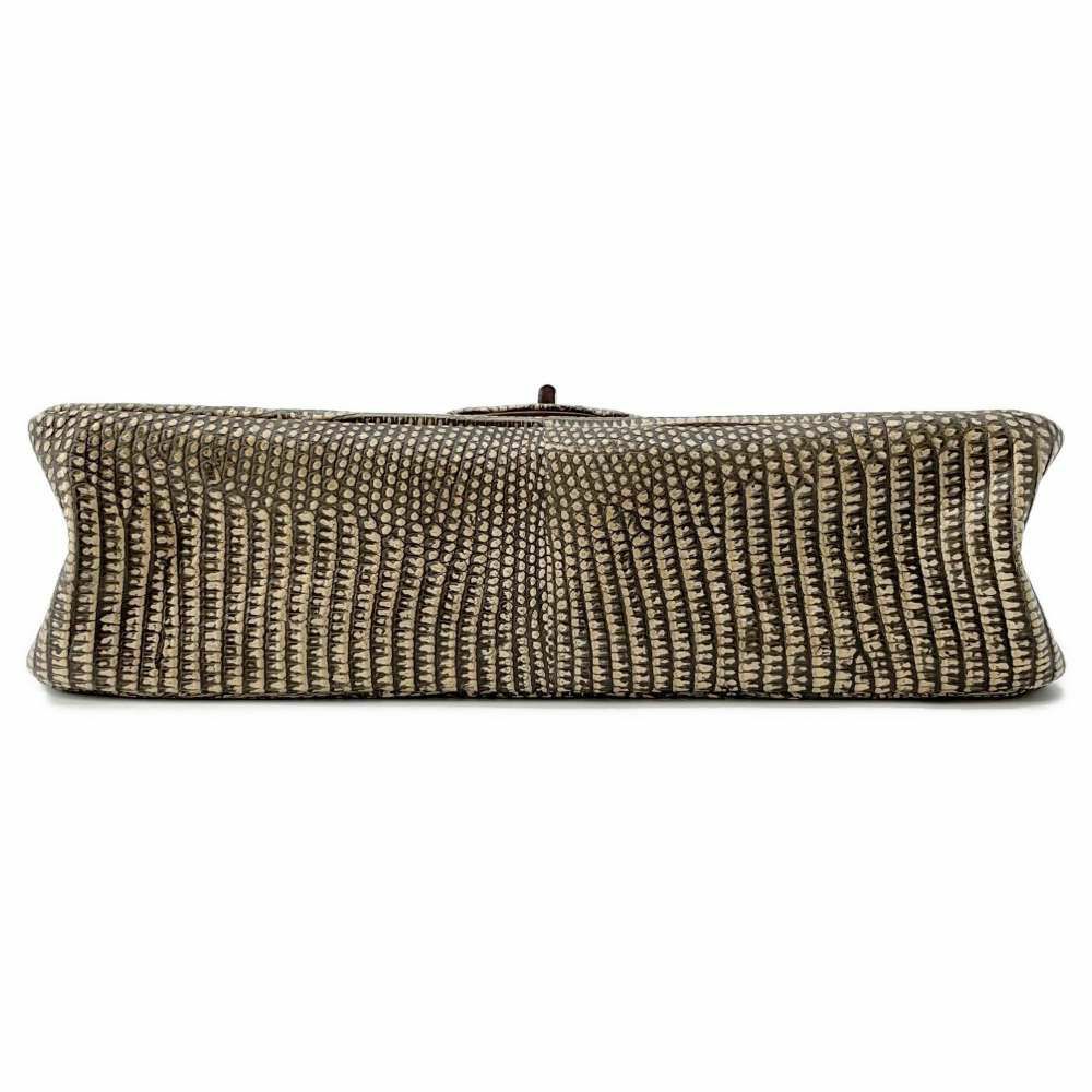 シャネル チェーンショルダーバッグ 2.55 ダブルフラップ リザード CHANEL 2way