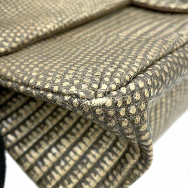 シャネル チェーンショルダーバッグ 2.55 ダブルフラップ リザード CHANEL 2way