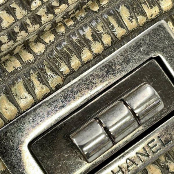 シャネル チェーンショルダーバッグ 2.55 ダブルフラップ リザード CHANEL 2way