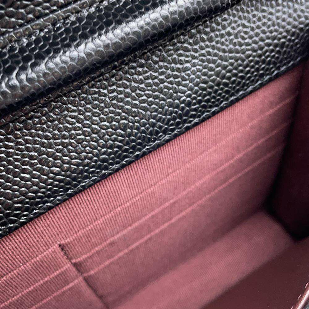 シャネル チェーンウォレット クラシック マトラッセ ココマーク キャビアスキン AP0250 CHANEL 財布 ブラック 黒