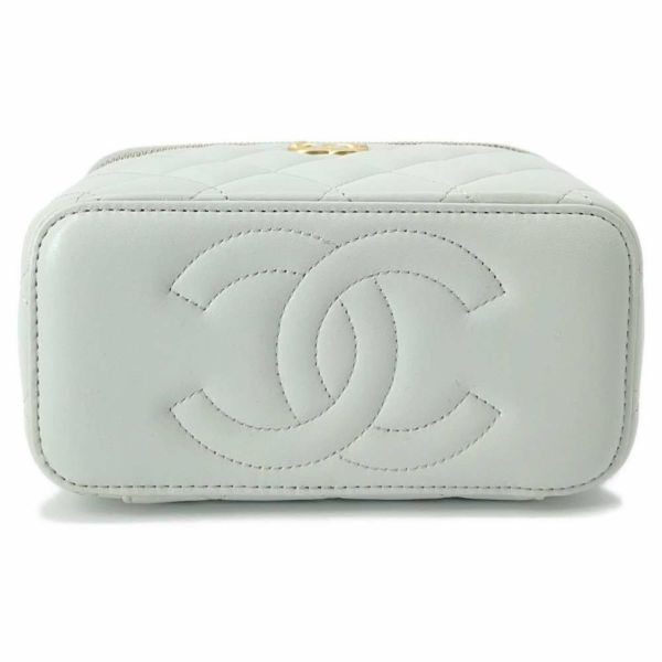 シャネル チェーンショルダーバッグ マトラッセ ココマーク カメリアチェーン バニティ ラムスキン AP3301 CHANEL ヴァニティ