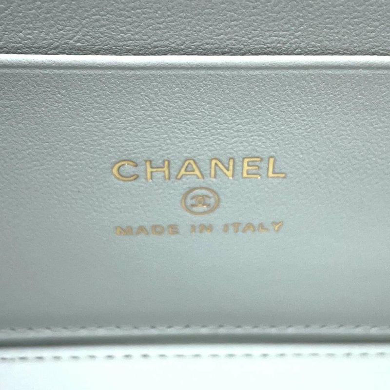 シャネル チェーンショルダーバッグ マトラッセ ココマーク カメリアチェーン バニティ ラムスキン AP3301 CHANEL ヴァニティ