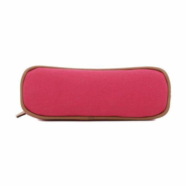 エルメス ポーチ ボリードポーチ ミニミニ オランジュ ハイビスカス/シルバー金具 キャンバス HERMES 化粧ポーチ 小物入れ