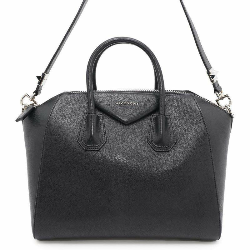 ジバンシー ハンドバッグ アンティゴナ ミディアム ゴートスキン BB05118012 GIVENCHY 2wayショルダーバッグ 黒