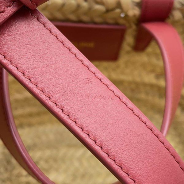 セリーヌ ハンドバッグ ティーン トリオンフ クラシック パニエ ラフィア 194002CGG CELINE 2wayショルダーバッグ かごバッグ