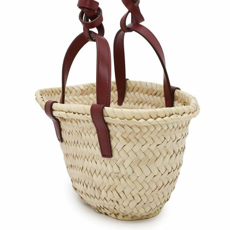 セリーヌ ハンドバッグ トリオンフ ミニ パニエ ラフィア CELINE 2wayショルダーバッグ かごバッグ セール品