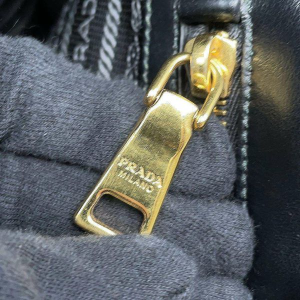 プラダ トートバッグ シンボル ラージ キャンバス 1BA356 PRADA バッグ 黒