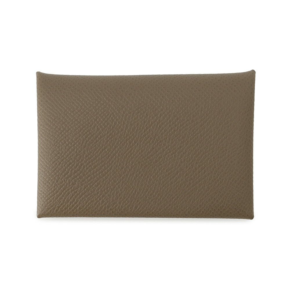 エルメス カードケース カルヴィ エトゥープ エプソン W刻印 HERMES 名刺入れ