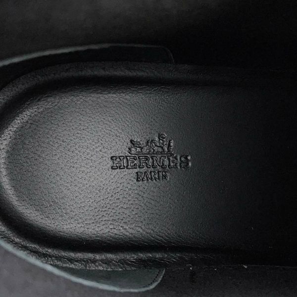 エルメス スニーカー イリコ ハイカット キャンバス メンズサイズ43 HERMES 靴 黒