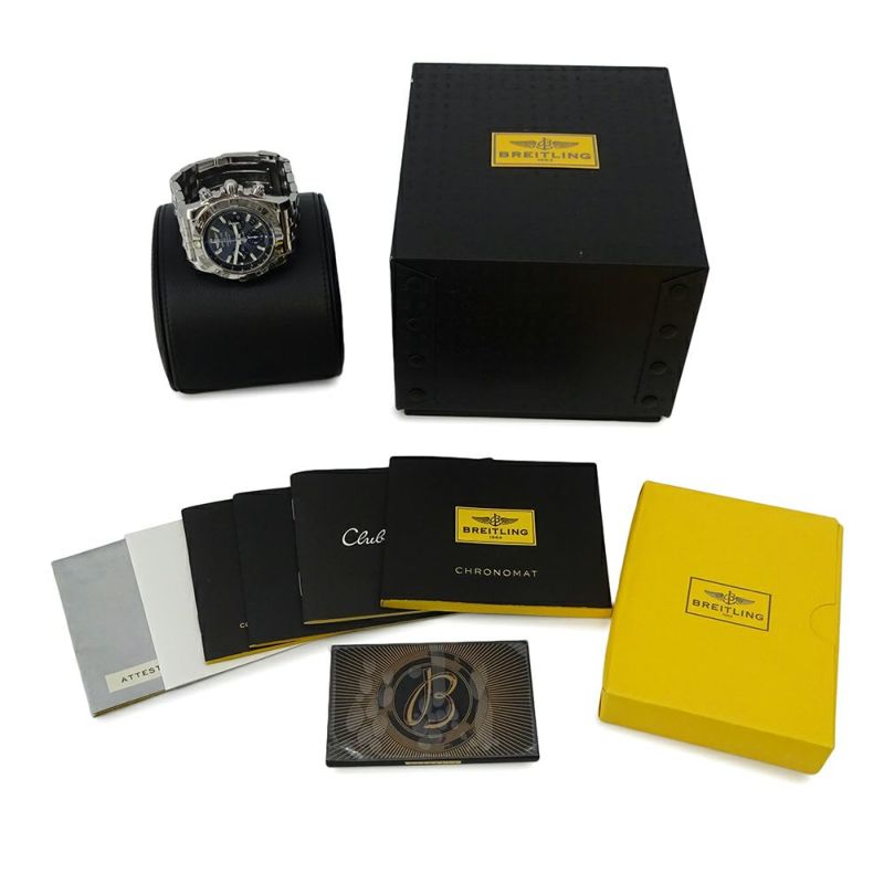 ブライトリング クロノマット44 AB01114K BREITLING 腕時計 ウォッチ ブラックシェル文字盤 日本限定400本