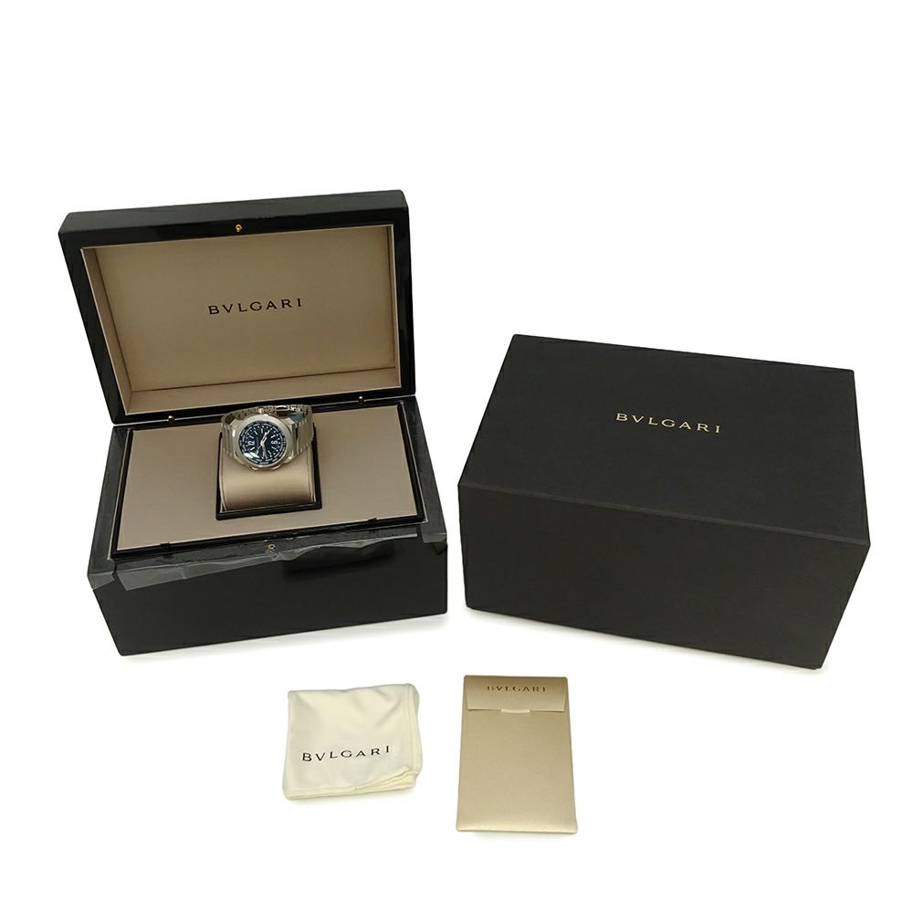 ブルガリ オクト ローマ ウォッチ ワールドタイマー 103481 BVLGARI 腕時計 ブルー文字盤