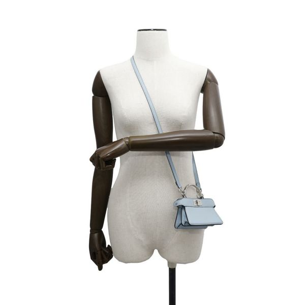 フェンディ ハンドバッグピーカブー アイシーユー スモール マイクロ 7AS106 FENDI 2wayショルダーバッグ