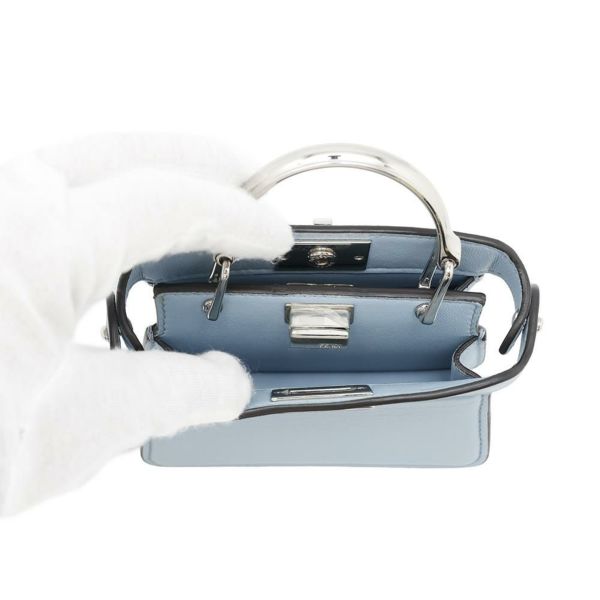 フェンディ ハンドバッグピーカブー アイシーユー スモール マイクロ 7AS106 FENDI 2wayショルダーバッグ