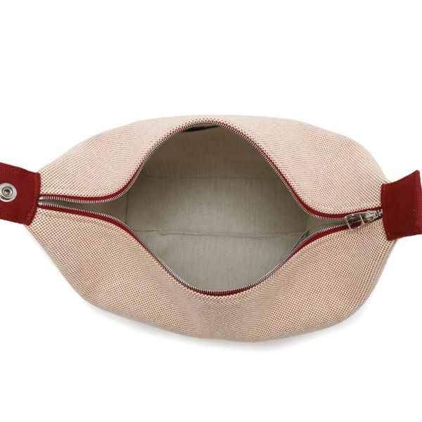 エルメス ポーチ ブリッド・ア・ブラックGM カブリオル テラコッタ/シルバー金具 キャンバス HERMES バッグ