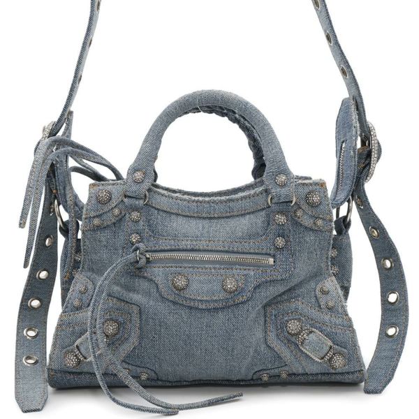 バレンシアガ ハンドバッグ ネオ カゴール XS デニム 700940 BALENCIAGA 2wayショルダーバッグ