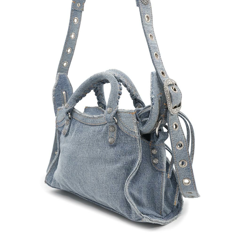 バレンシアガ ハンドバッグ ネオ カゴール XS デニム 700940 BALENCIAGA 2wayショルダーバッグ