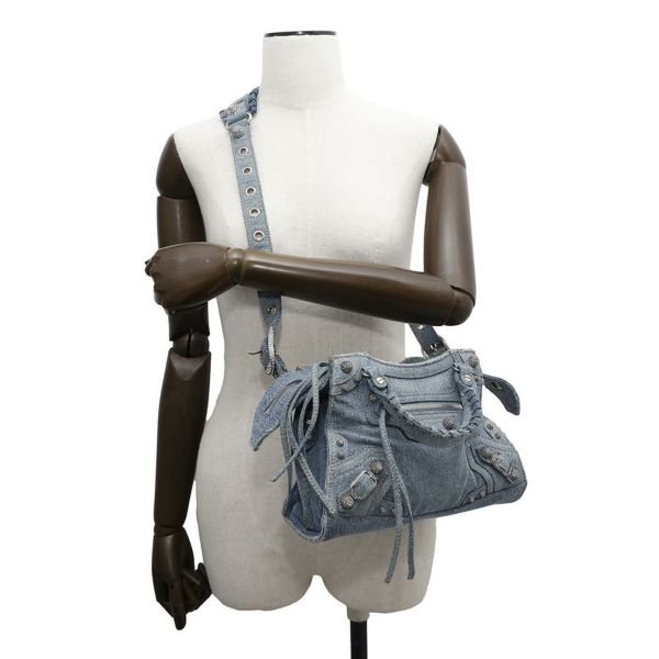 バレンシアガ ハンドバッグ ネオ カゴール XS デニム 700940 BALENCIAGA 2wayショルダーバッグ