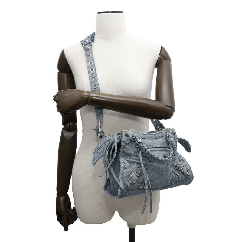 バレンシアガ ハンドバッグ ネオ カゴール XS デニム 700940 BALENCIAGA 2wayショルダーバッグ