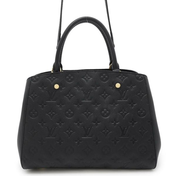 ルイヴィトン ハンドバッグ モノグラム・アンプラント モンテーニュMM M41048 LOUIS VUITTON 2way 黒 ブラック