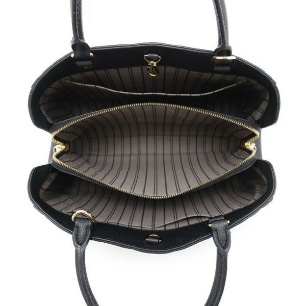 ルイヴィトン ハンドバッグ モノグラム・アンプラント モンテーニュMM M41048 LOUIS VUITTON 2way 黒 ブラック