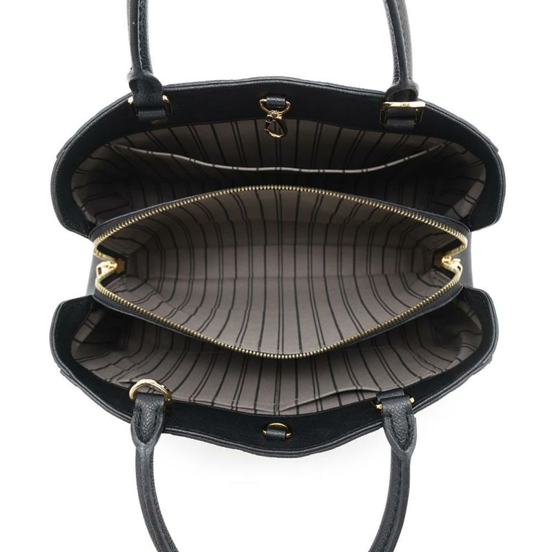 ルイヴィトン ハンドバッグ モノグラム・アンプラント モンテーニュMM M41048 LOUIS VUITTON 2way 黒 ブラック