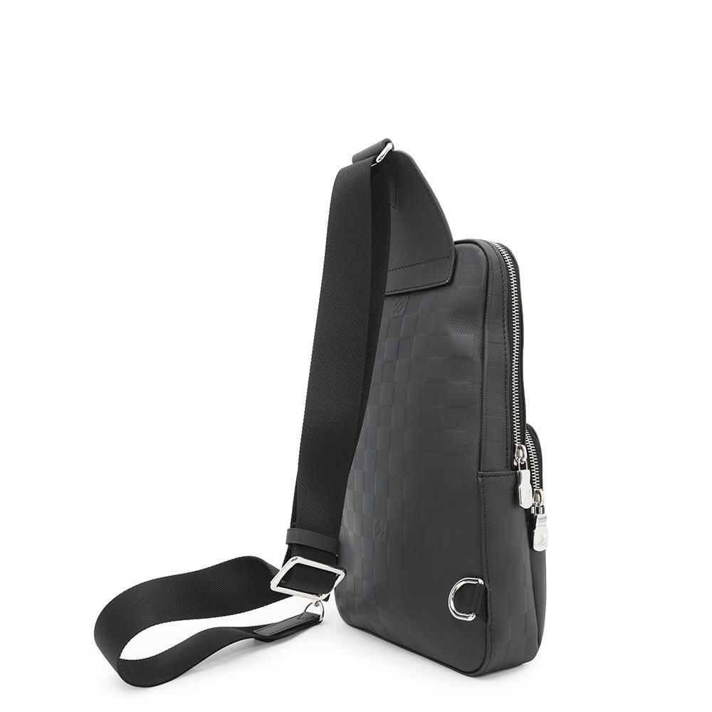 ルイヴィトン ボディバッグ ダミエ・アンフィニ アヴェニュー・スリングバッグ N41720 LOUIS VUITTON 黒 ブラック