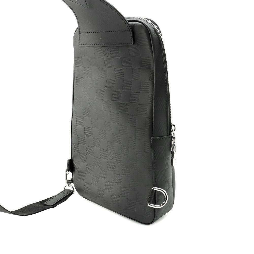ルイヴィトン ボディバッグ ダミエ・アンフィニ アヴェニュー・スリングバッグ N41720 LOUIS VUITTON 黒 ブラック