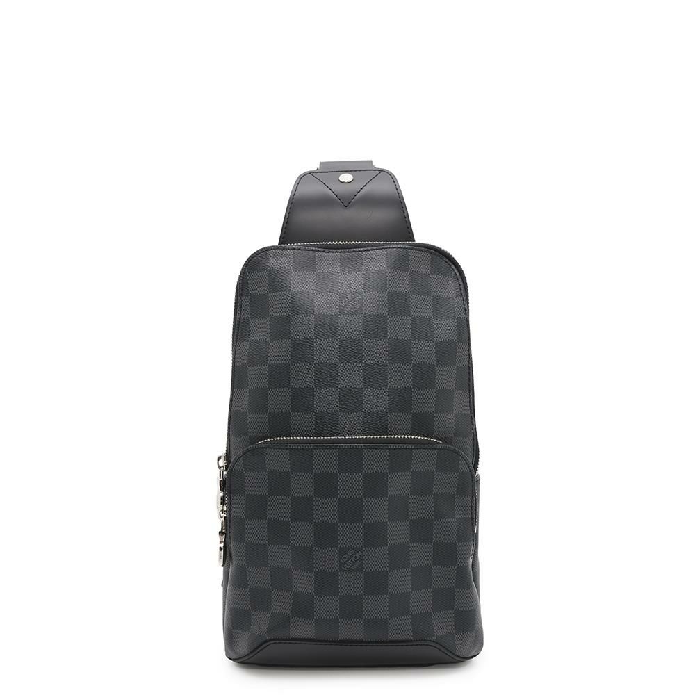 ルイヴィトン ボディバッグ ダミエ・グラフィット アヴェニュー・スリングバッグ N41719 LOUIS VUITTON 黒 ブラック