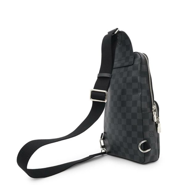 ルイヴィトン ボディバッグ ダミエ・グラフィット アヴェニュー・スリングバッグ N41719 LOUIS VUITTON 黒 ブラック