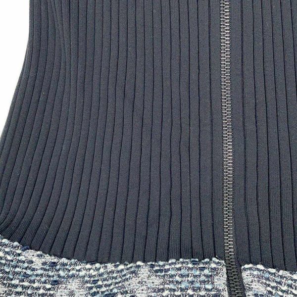 ルイヴィトン ワンピース モノグラム バイマテリアルドレス ツイード レディースサイズ36 服 アパレル 黒 ブラック