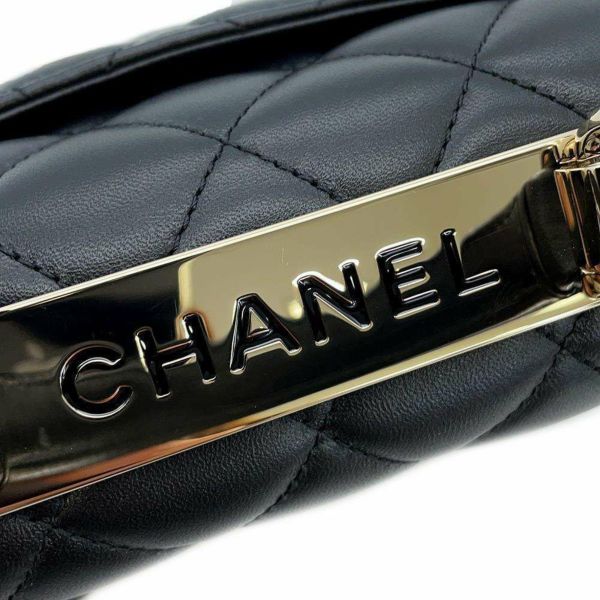 シャネル ハンドバッグ ココマーク マトラッセ ラムスキン AS4654 CHANEL 2wayショルダーバッグ 黒