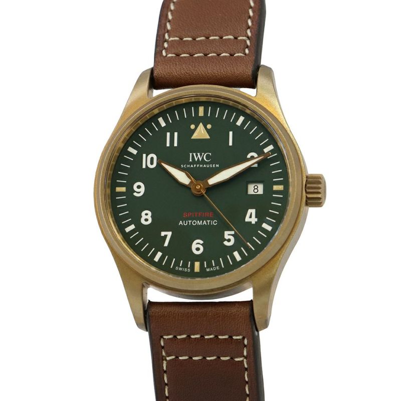 IWC パイロット・ウォッチ・オートマティック ・スピットファイア IW326802 腕時計 グリーン文字盤